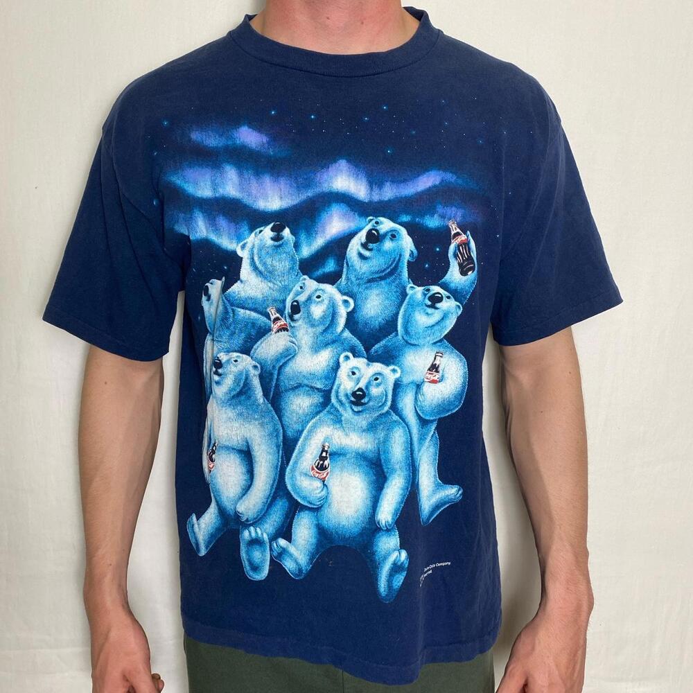 Vintage 1994 Coca-Cola polar bear tee.